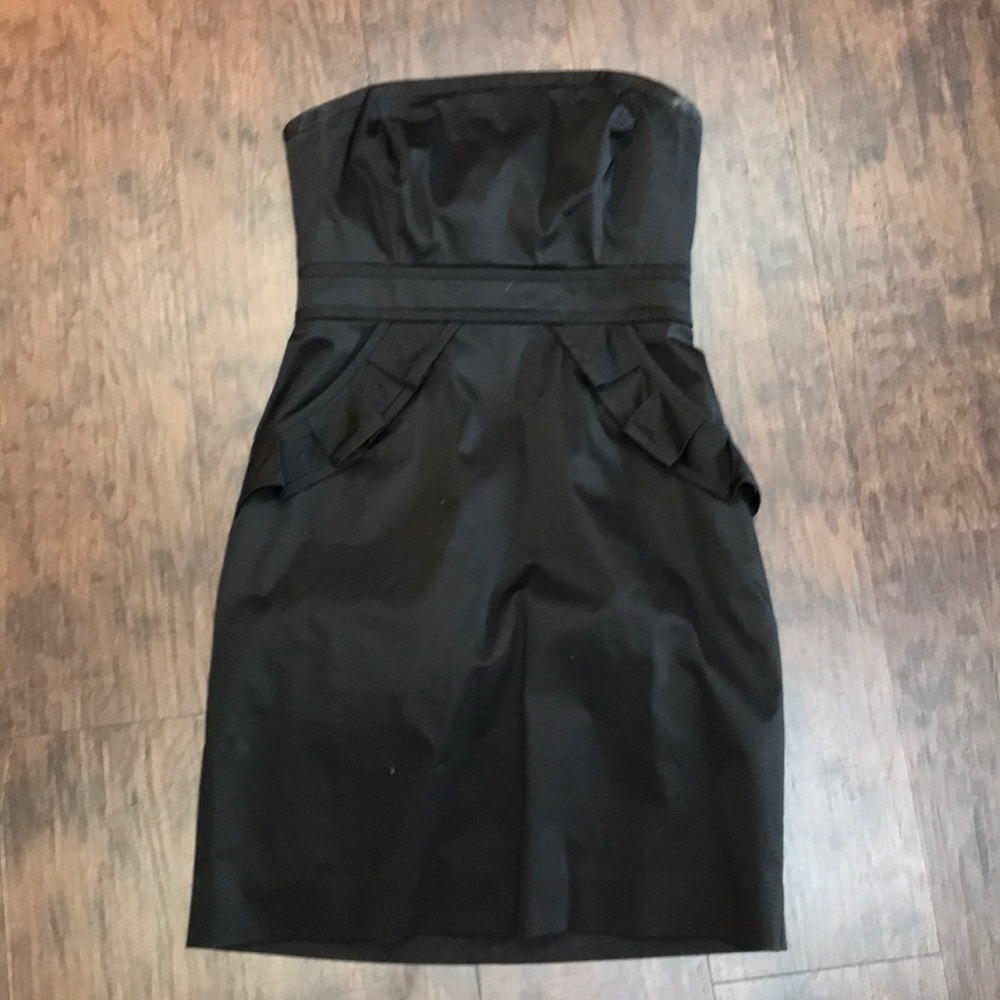 J.Crew Black strapless dress size 2